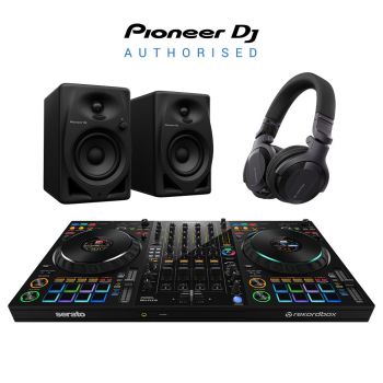 Pioneer DJ DDJ-FLX10, DM-40D and HDJ-CUE1 Bundle