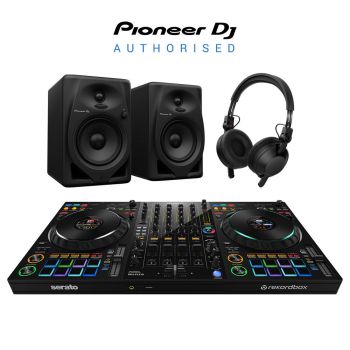 Pioneer DJ DDJ-FLX10, DM50D and HDJ-CX Bundle