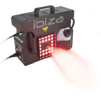 Ibiza Light ERUPTION-1500 1500w Fog Machine with RGB LEDs side smoke fx example