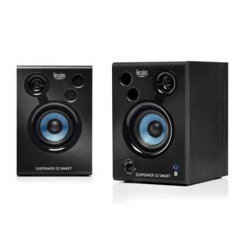 The Hercules DJ Monitor 32 Smart Speakers have been rebuilt with exceptional build quality and Bluetooth connection for effortless music playing on phones, tablets, and other media devices.