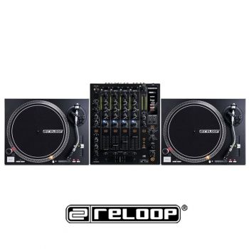 Reloop RP-4000Mk2 Turntable and RMX-60 Mixer DJ Equipment Package