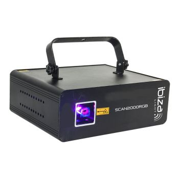 Ibiza Light SCAN2000RGB DMX-Controlled RGB Animation Laser