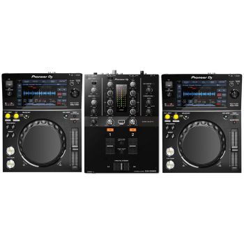Pioneer DJ XDJ-700 and DJM-250MK2 Professional DJ Equipment Package